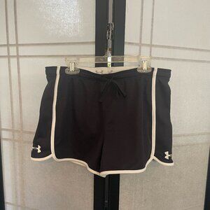 Under Armour Women's Black & White Athletic Shorts
